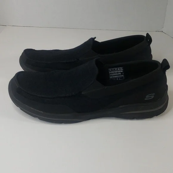 Skechers 65032 Relaxed Fit Harper Slip On Men's Shoes Black size 12 - Picture 6 of 8